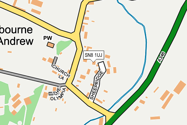 SN8 1UJ map - OS OpenMap – Local (Ordnance Survey) SN8 1UJ map - OS OpenMap – Local (Ordnance Survey)