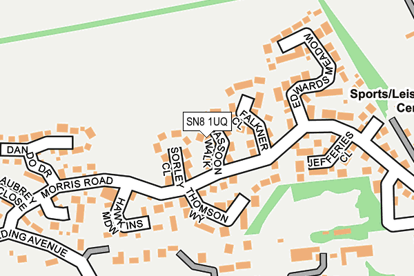 SN8 1UQ map - OS OpenMap – Local (Ordnance Survey) SN8 1UQ map - OS OpenMap – Local (Ordnance Survey)