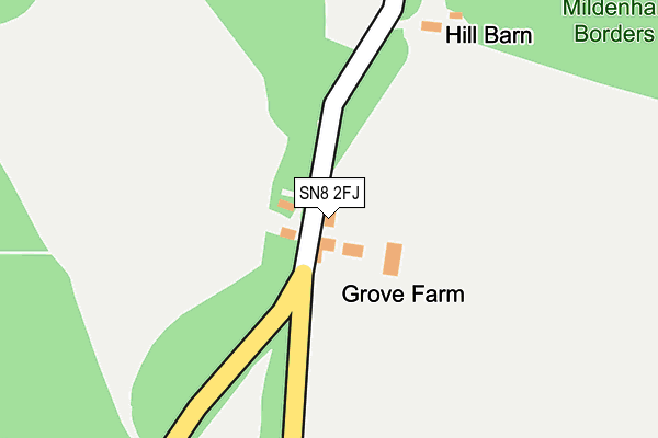 SN8 2FJ map - OS OpenMap – Local (Ordnance Survey) SN8 2FJ map - OS OpenMap – Local (Ordnance Survey)