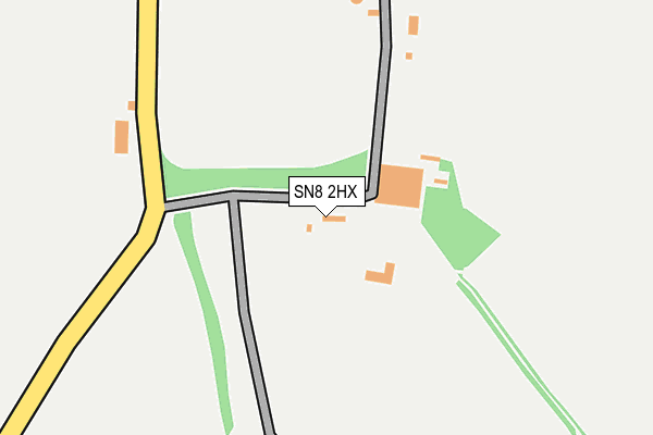 SN8 2HX map - OS OpenMap – Local (Ordnance Survey) SN8 2HX map - OS OpenMap – Local (Ordnance Survey)