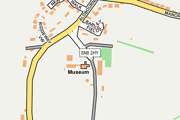 SN8 2HY map - OS OpenMap – Local (Ordnance Survey) SN8 2HY map - OS OpenMap – Local (Ordnance Survey)