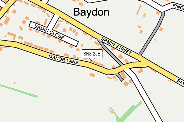 SN8 2JE map - OS OpenMap – Local (Ordnance Survey) SN8 2JE map - OS OpenMap – Local (Ordnance Survey)