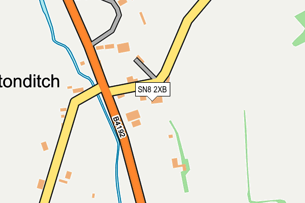 SN8 2XB map - OS OpenMap – Local (Ordnance Survey) SN8 2XB map - OS OpenMap – Local (Ordnance Survey)