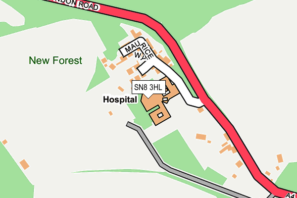 SN8 3HL map - OS OpenMap – Local (Ordnance Survey) SN8 3HL map - OS OpenMap – Local (Ordnance Survey)