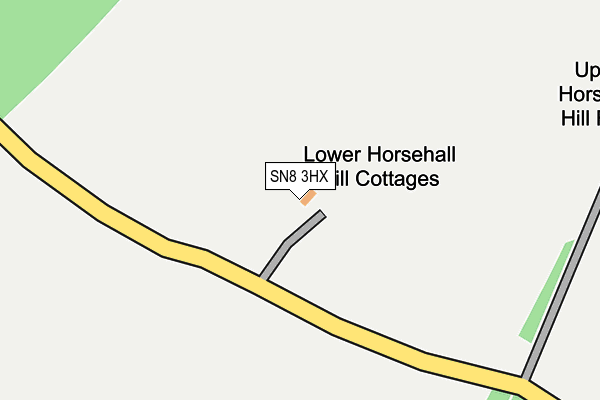 SN8 3HX map - OS OpenMap – Local (Ordnance Survey) SN8 3HX map - OS OpenMap – Local (Ordnance Survey)