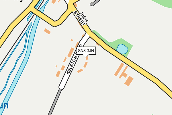 SN8 3JN map - OS OpenMap – Local (Ordnance Survey) SN8 3JN map - OS OpenMap – Local (Ordnance Survey)