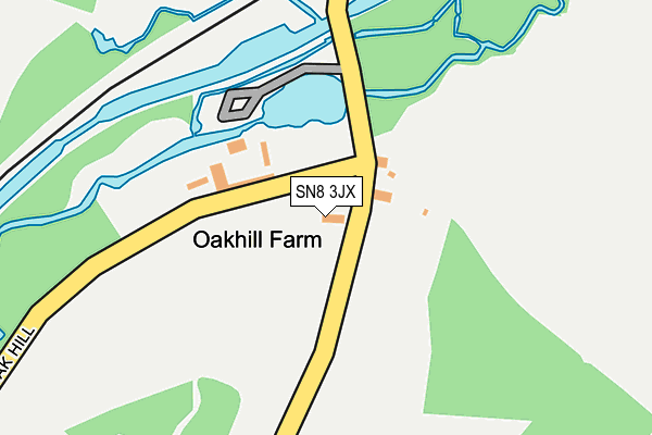SN8 3JX map - OS OpenMap – Local (Ordnance Survey) SN8 3JX map - OS OpenMap – Local (Ordnance Survey)