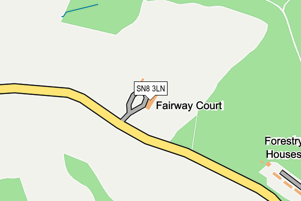 SN8 3LN map - OS OpenMap – Local (Ordnance Survey) SN8 3LN map - OS OpenMap – Local (Ordnance Survey)