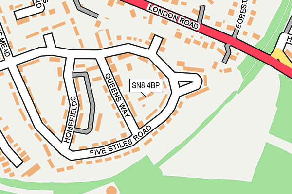 SN8 4BP map - OS OpenMap – Local (Ordnance Survey) SN8 4BP map - OS OpenMap – Local (Ordnance Survey)