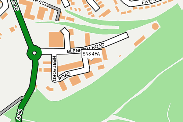 SN8 4FA map - OS OpenMap – Local (Ordnance Survey) SN8 4FA map - OS OpenMap – Local (Ordnance Survey)