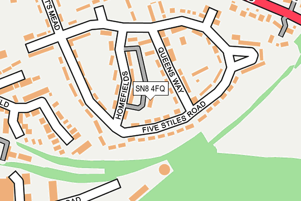 SN8 4FQ map - OS OpenMap – Local (Ordnance Survey) SN8 4FQ map - OS OpenMap – Local (Ordnance Survey)