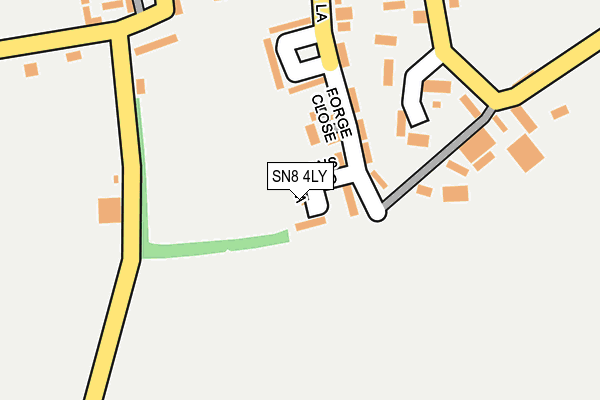 SN8 4LY map - OS OpenMap – Local (Ordnance Survey) SN8 4LY map - OS OpenMap – Local (Ordnance Survey)