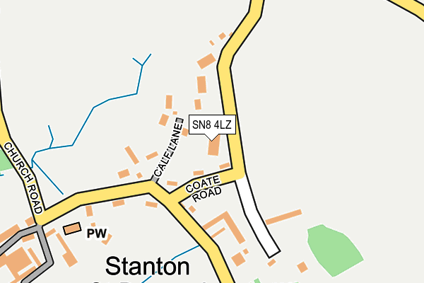 SN8 4LZ map - OS OpenMap – Local (Ordnance Survey) SN8 4LZ map - OS OpenMap – Local (Ordnance Survey)
