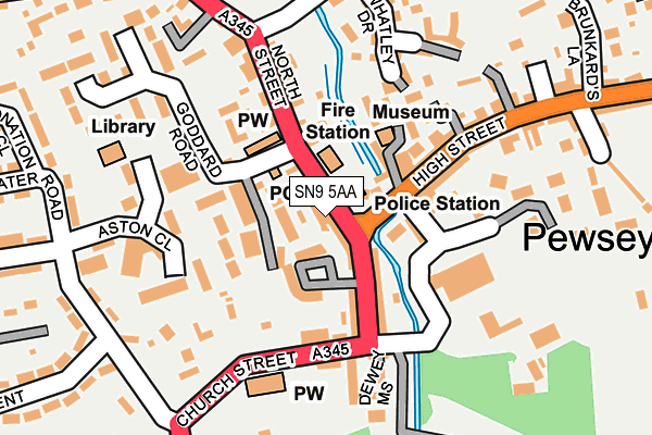 SN9 5AA map - OS OpenMap – Local (Ordnance Survey) SN9 5AA map - OS OpenMap – Local (Ordnance Survey)