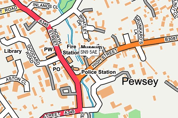 SN9 5AE map - OS OpenMap – Local (Ordnance Survey) SN9 5AE map - OS OpenMap – Local (Ordnance Survey)
