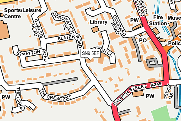 SN9 5EF map - OS OpenMap – Local (Ordnance Survey) SN9 5EF map - OS OpenMap – Local (Ordnance Survey)