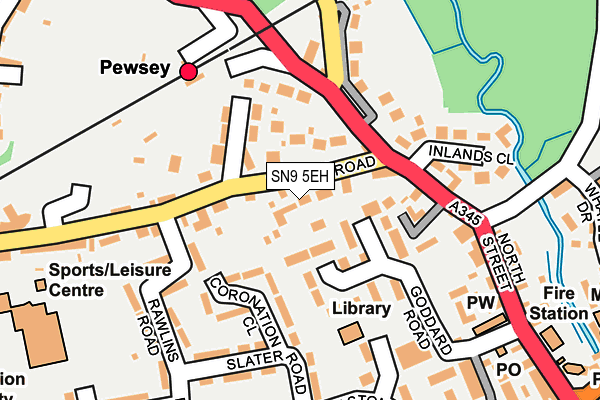 SN9 5EH map - OS OpenMap – Local (Ordnance Survey) SN9 5EH map - OS OpenMap – Local (Ordnance Survey)