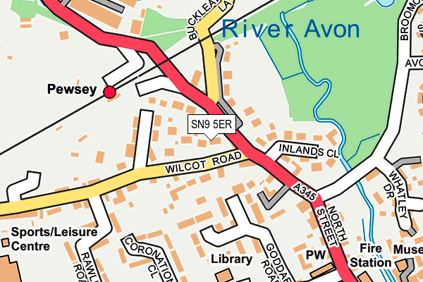 SN9 5ER map - OS OpenMap – Local (Ordnance Survey)