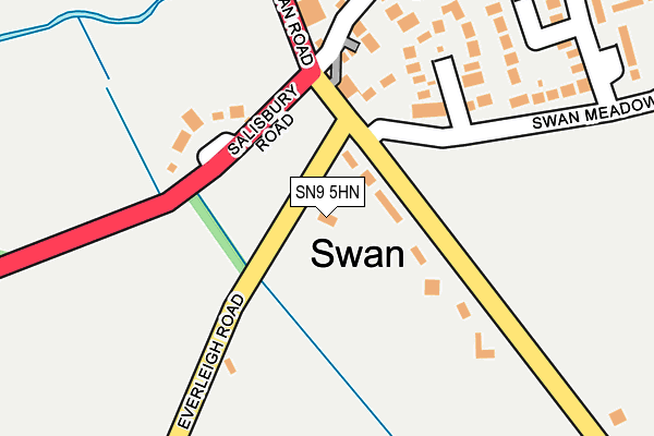 SN9 5HN map - OS OpenMap – Local (Ordnance Survey) SN9 5HN map - OS OpenMap – Local (Ordnance Survey)