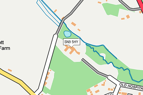 SN9 5HY map - OS OpenMap – Local (Ordnance Survey) SN9 5HY map - OS OpenMap – Local (Ordnance Survey)