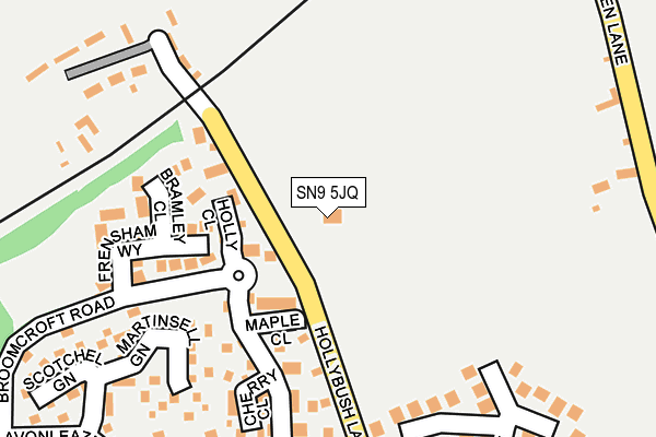 SN9 5JQ map - OS OpenMap – Local (Ordnance Survey) SN9 5JQ map - OS OpenMap – Local (Ordnance Survey)