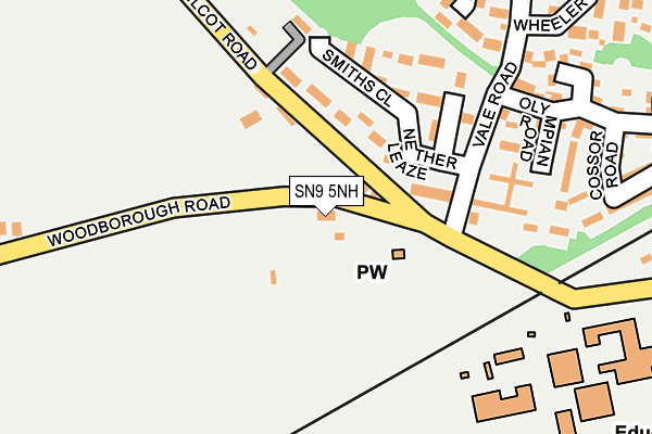 SN9 5NH map - OS OpenMap – Local (Ordnance Survey) SN9 5NH map - OS OpenMap – Local (Ordnance Survey)