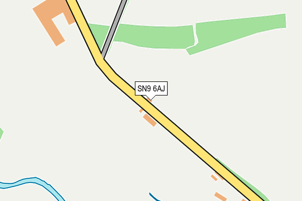SN9 6AJ map - OS OpenMap – Local (Ordnance Survey) SN9 6AJ map - OS OpenMap – Local (Ordnance Survey)