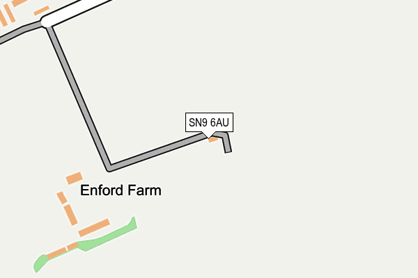 SN9 6AU map - OS OpenMap – Local (Ordnance Survey)