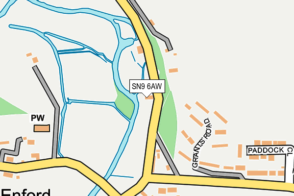 SN9 6AW map - OS OpenMap – Local (Ordnance Survey) SN9 6AW map - OS OpenMap – Local (Ordnance Survey)