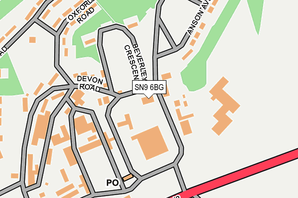 SN9 6BG map - OS OpenMap – Local (Ordnance Survey) SN9 6BG map - OS OpenMap – Local (Ordnance Survey)