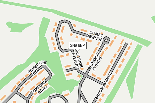 SN9 6BP map - OS OpenMap – Local (Ordnance Survey) SN9 6BP map - OS OpenMap – Local (Ordnance Survey)