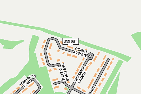SN9 6BT map - OS OpenMap – Local (Ordnance Survey) SN9 6BT map - OS OpenMap – Local (Ordnance Survey)