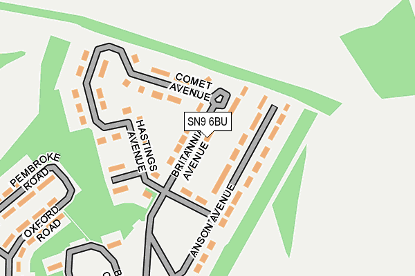 SN9 6BU map - OS OpenMap – Local (Ordnance Survey) SN9 6BU map - OS OpenMap – Local (Ordnance Survey)