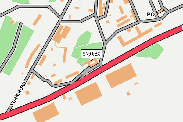 SN9 6BX map - OS OpenMap – Local (Ordnance Survey) SN9 6BX map - OS OpenMap – Local (Ordnance Survey)