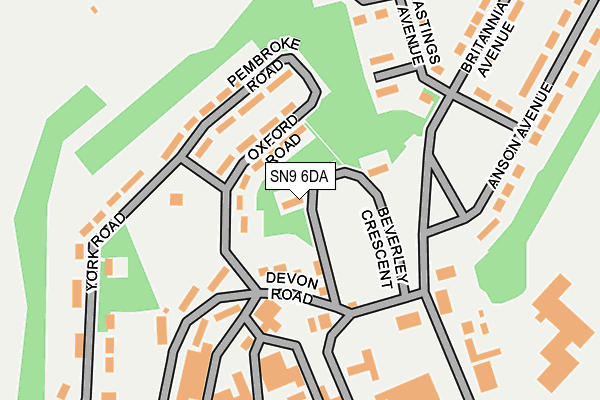 SN9 6DA map - OS OpenMap – Local (Ordnance Survey) SN9 6DA map - OS OpenMap – Local (Ordnance Survey)