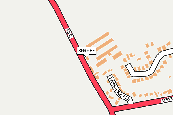 SN9 6EF map - OS OpenMap – Local (Ordnance Survey) SN9 6EF map - OS OpenMap – Local (Ordnance Survey)
