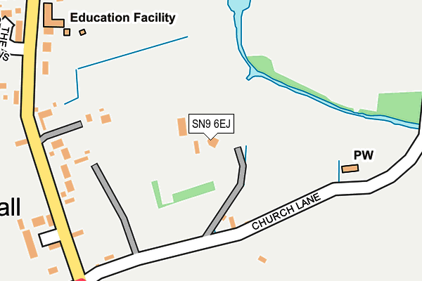 SN9 6EJ map - OS OpenMap – Local (Ordnance Survey) SN9 6EJ map - OS OpenMap – Local (Ordnance Survey)