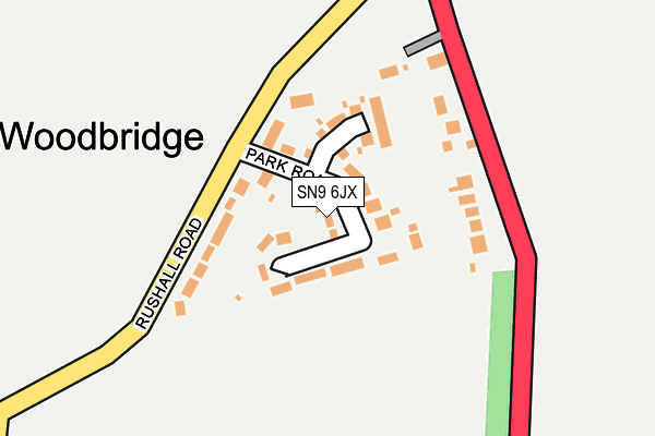 SN9 6JX map - OS OpenMap – Local (Ordnance Survey) SN9 6JX map - OS OpenMap – Local (Ordnance Survey)
