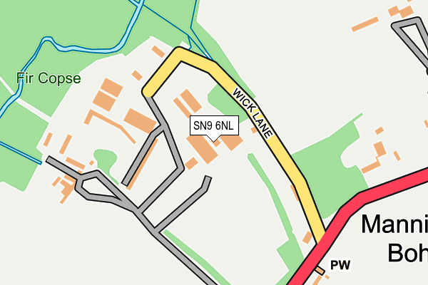 SN9 6NL map - OS OpenMap – Local (Ordnance Survey)