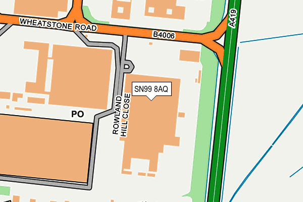 SN99 8AQ map - OS OpenMap – Local (Ordnance Survey) SN99 8AQ map - OS OpenMap – Local (Ordnance Survey)