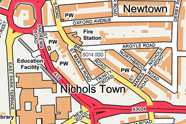 SO14 0DD map - OS OpenMap – Local (Ordnance Survey) SO14 0DD map - OS OpenMap – Local (Ordnance Survey)