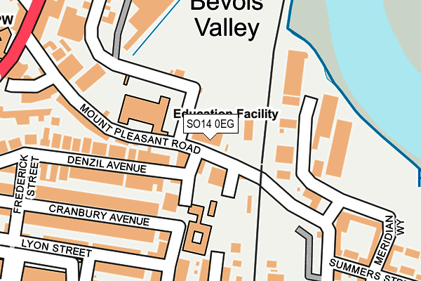 SO14 0EG map - OS OpenMap – Local (Ordnance Survey) SO14 0EG map - OS OpenMap – Local (Ordnance Survey)