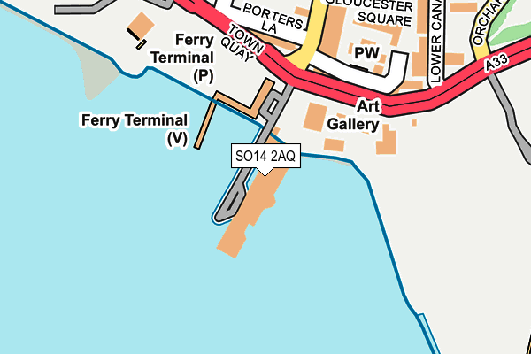 SO14 2AQ map - OS OpenMap – Local (Ordnance Survey) SO14 2AQ map - OS OpenMap – Local (Ordnance Survey)