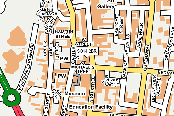 SO14 2BR map - OS OpenMap – Local (Ordnance Survey) SO14 2BR map - OS OpenMap – Local (Ordnance Survey)
