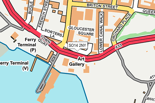SO14 2NY map - OS OpenMap – Local (Ordnance Survey) SO14 2NY map - OS OpenMap – Local (Ordnance Survey)