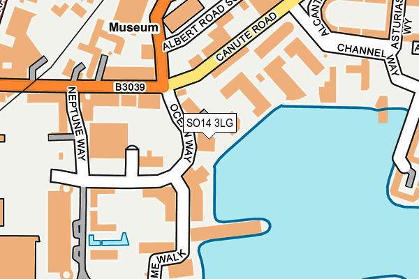 SO14 3LG map - OS OpenMap – Local (Ordnance Survey) SO14 3LG map - OS OpenMap – Local (Ordnance Survey)