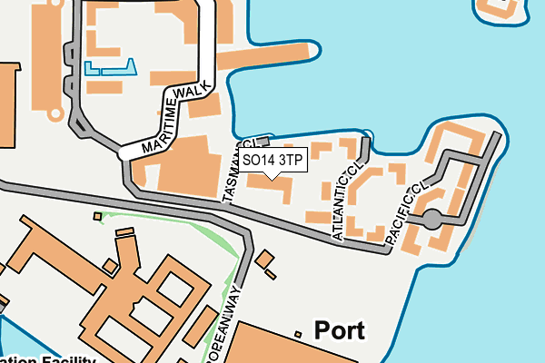 SO14 3TP map - OS OpenMap – Local (Ordnance Survey) SO14 3TP map - OS OpenMap – Local (Ordnance Survey)