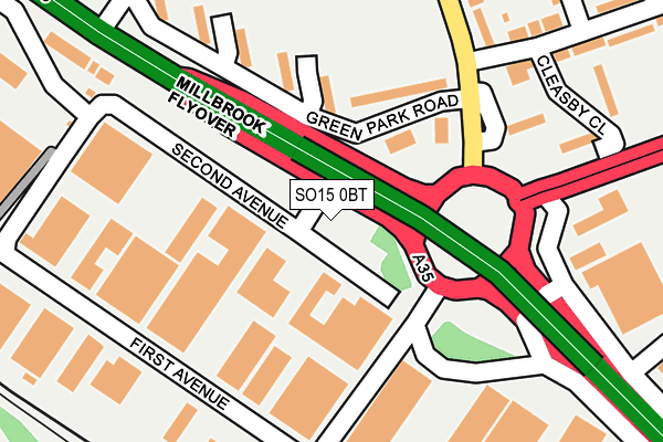SO15 0BT map - OS OpenMap – Local (Ordnance Survey) SO15 0BT map - OS OpenMap – Local (Ordnance Survey)
