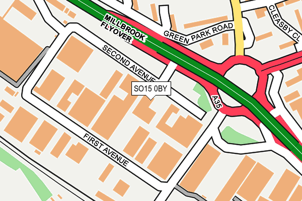 SO15 0BY map - OS OpenMap – Local (Ordnance Survey) SO15 0BY map - OS OpenMap – Local (Ordnance Survey)