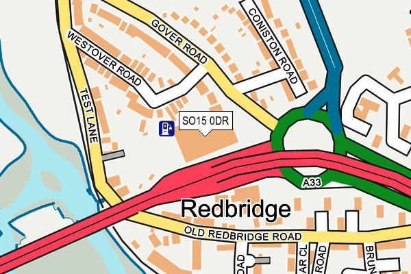 SO15 0DR map - OS OpenMap – Local (Ordnance Survey) SO15 0DR map - OS OpenMap – Local (Ordnance Survey)